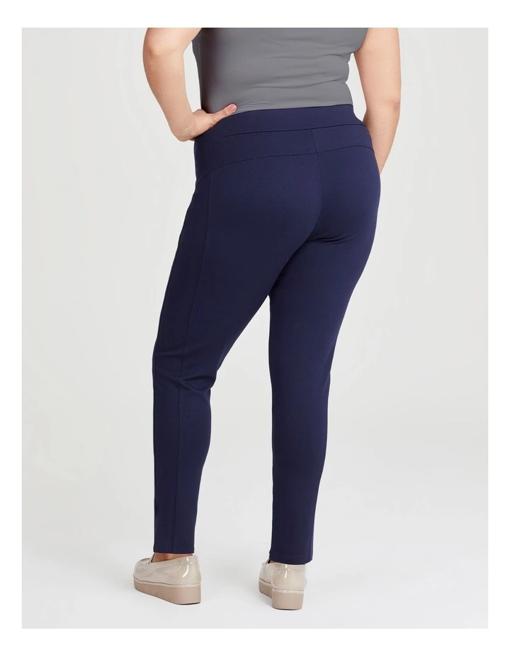 Tall Ponte Fundamental Pant in Dark Indigo image 2