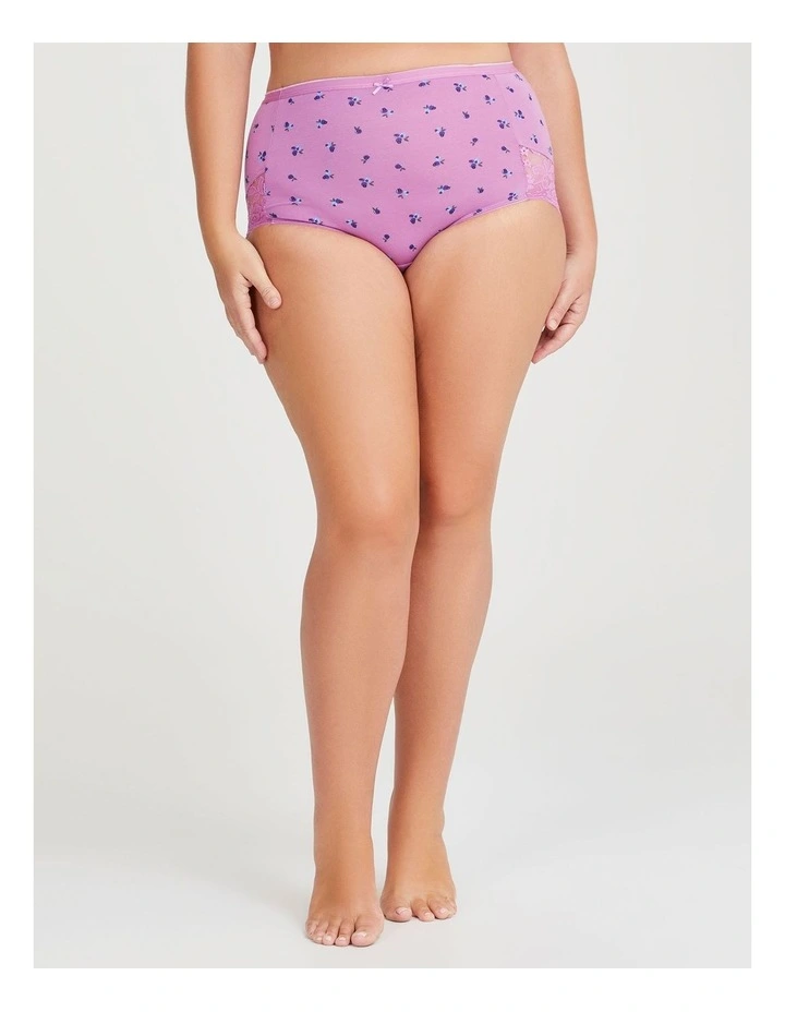 Bamboo Lace Briefs 2Pk in Print image 2