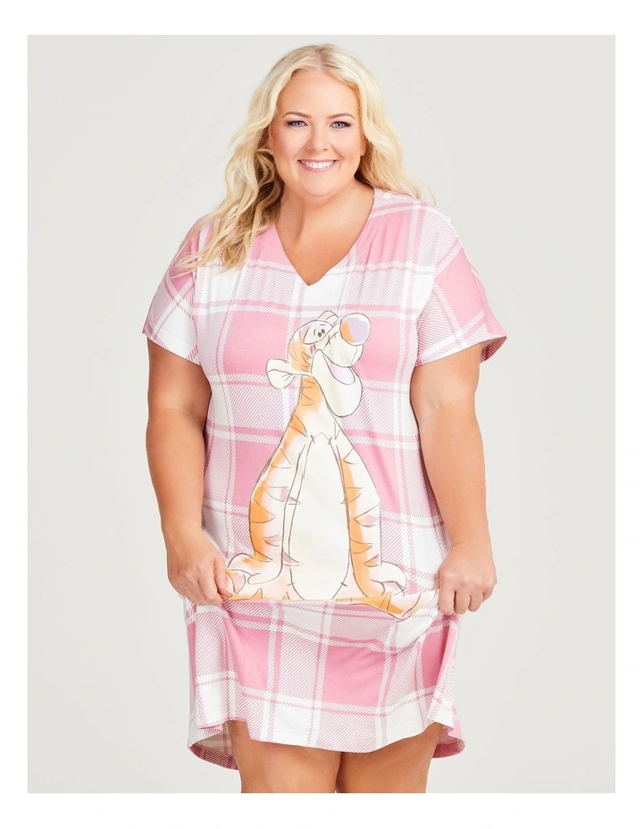 Tigger Check Nightie in Print image 4