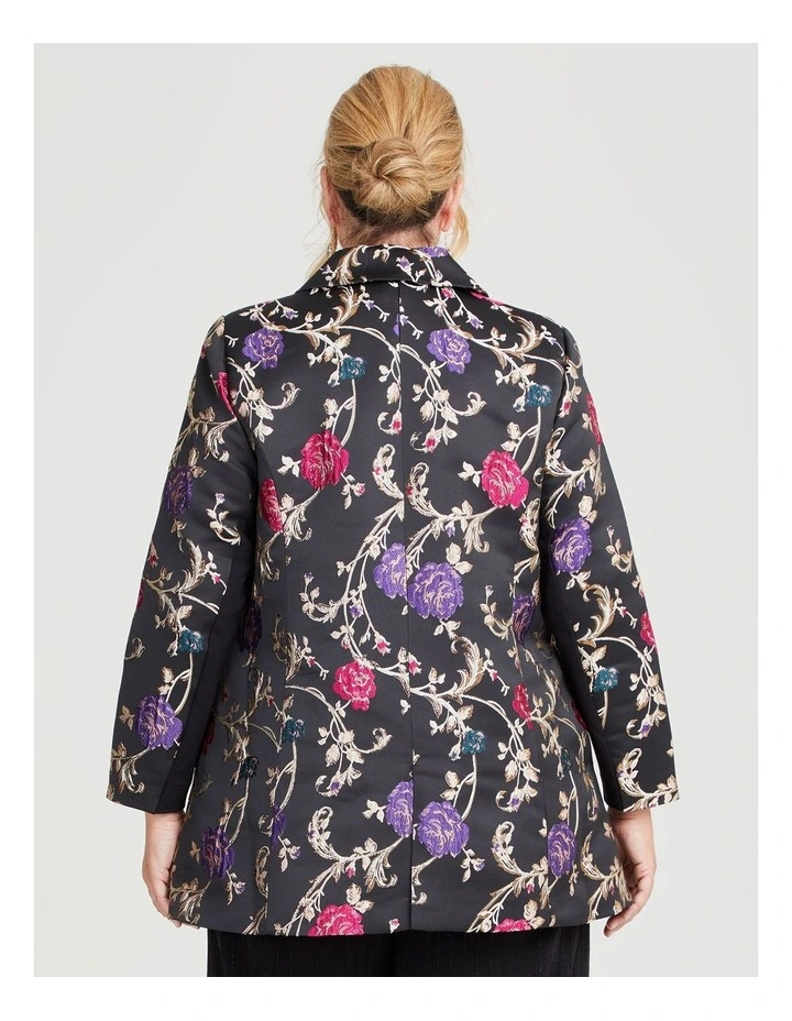 Jacquard Event Jacket in Floral image 2