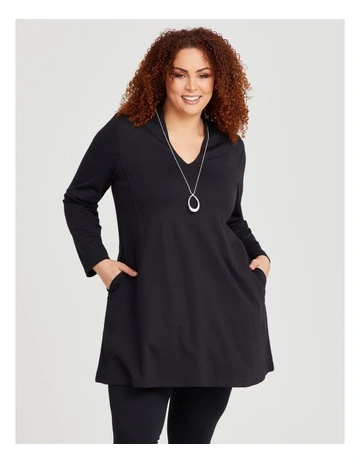 Ponte Essence Tunic in Black