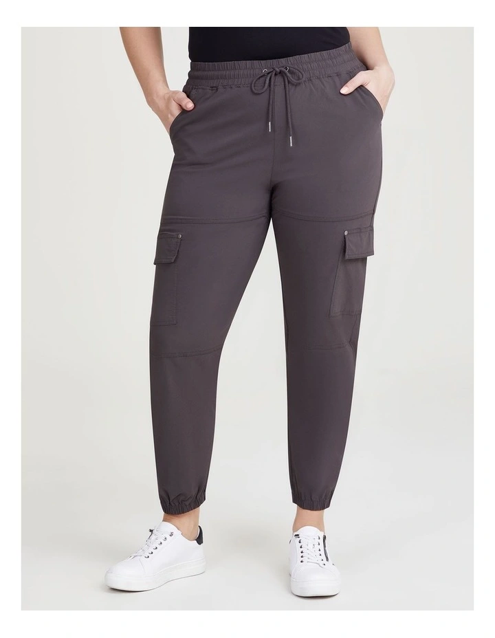 Castaway Pull On Cargo Pant in Gravel image 1