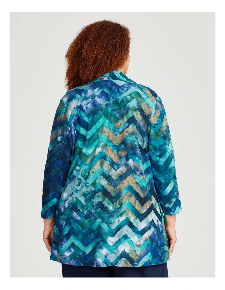 Burnout Swing Cardigan in Print image 2