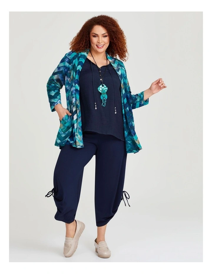 Burnout Swing Cardigan in Print image 3