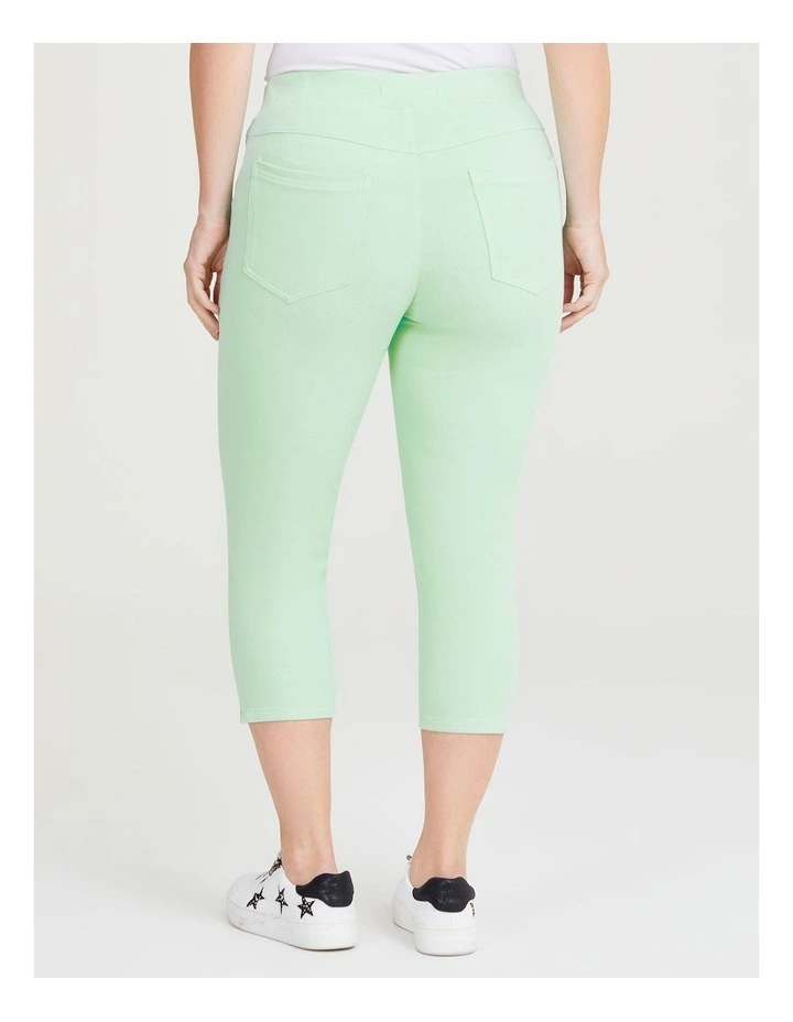 The Bestfriend Crop Jegging in Mint image 2