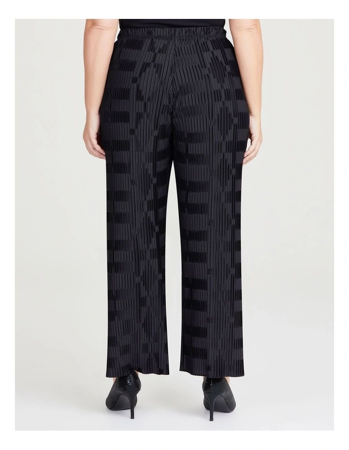 Juliet Pleated Evening Pant in Black image 2