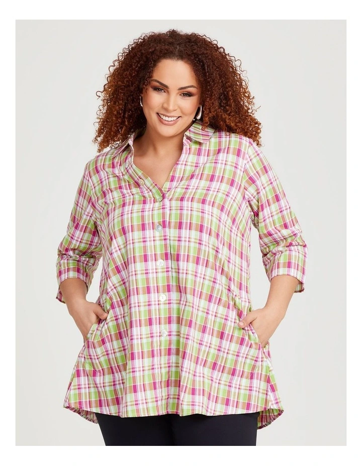 Cotton Shirt in Check image 1