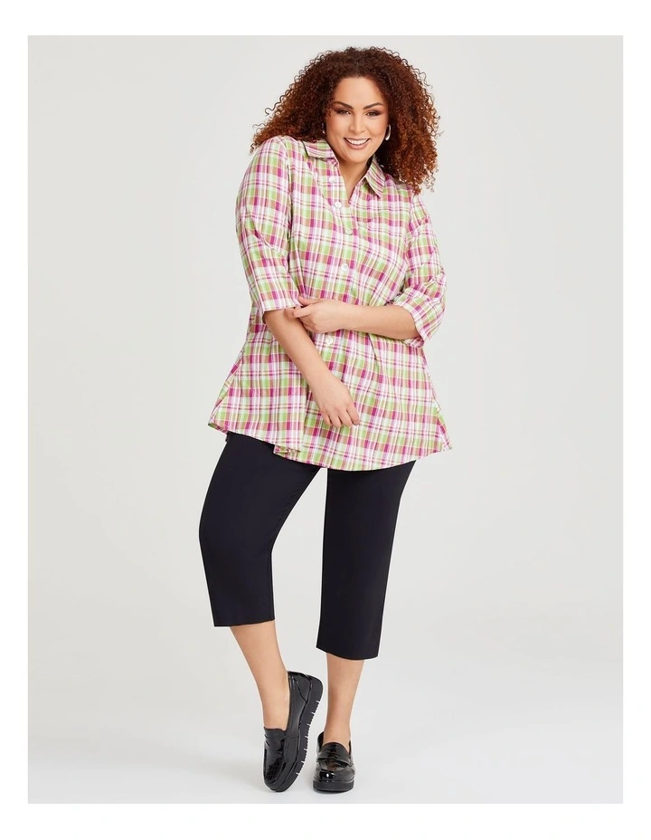 Cotton Shirt in Check image 3