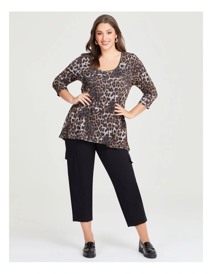 Snug Print Top in Leopard image 4