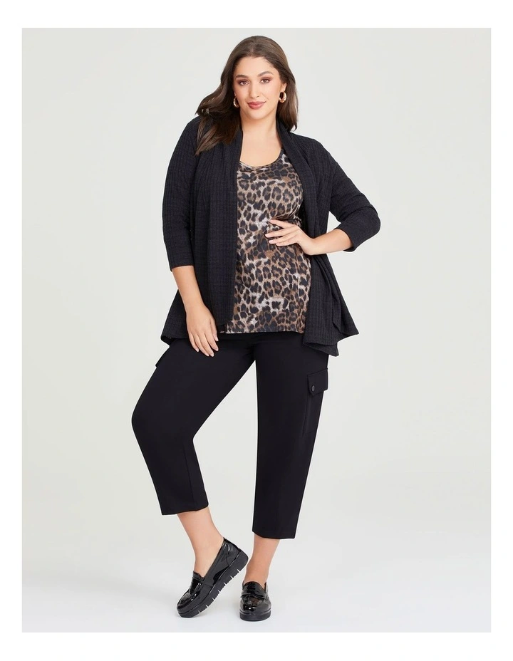 Snug Print Top in Leopard image 5