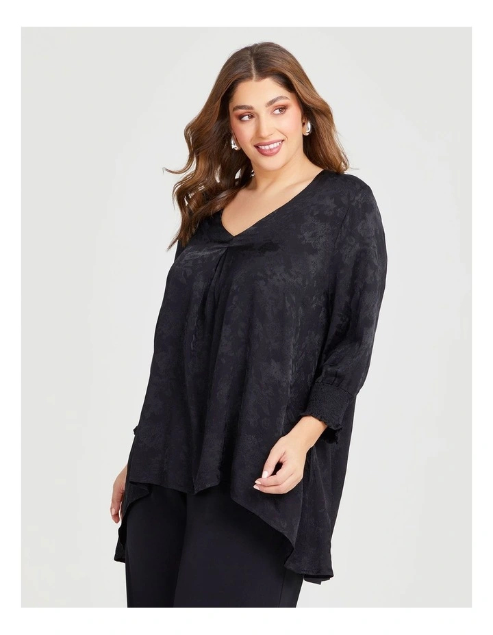Natural Get Glamorous Top in Black image 1
