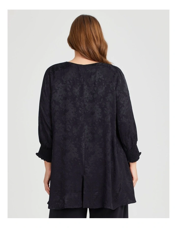 Natural Get Glamorous Top in Black image 2