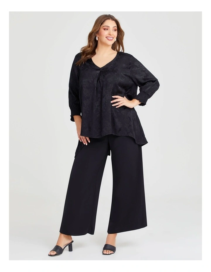 Natural Get Glamorous Top in Black image 4
