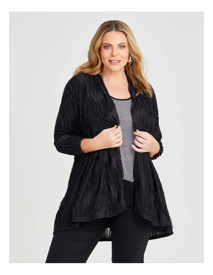 Swing Cardigan in Black image 1