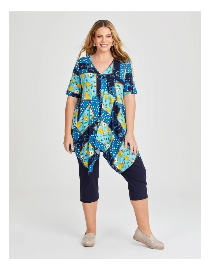 Printed Natural Top in Print image 3