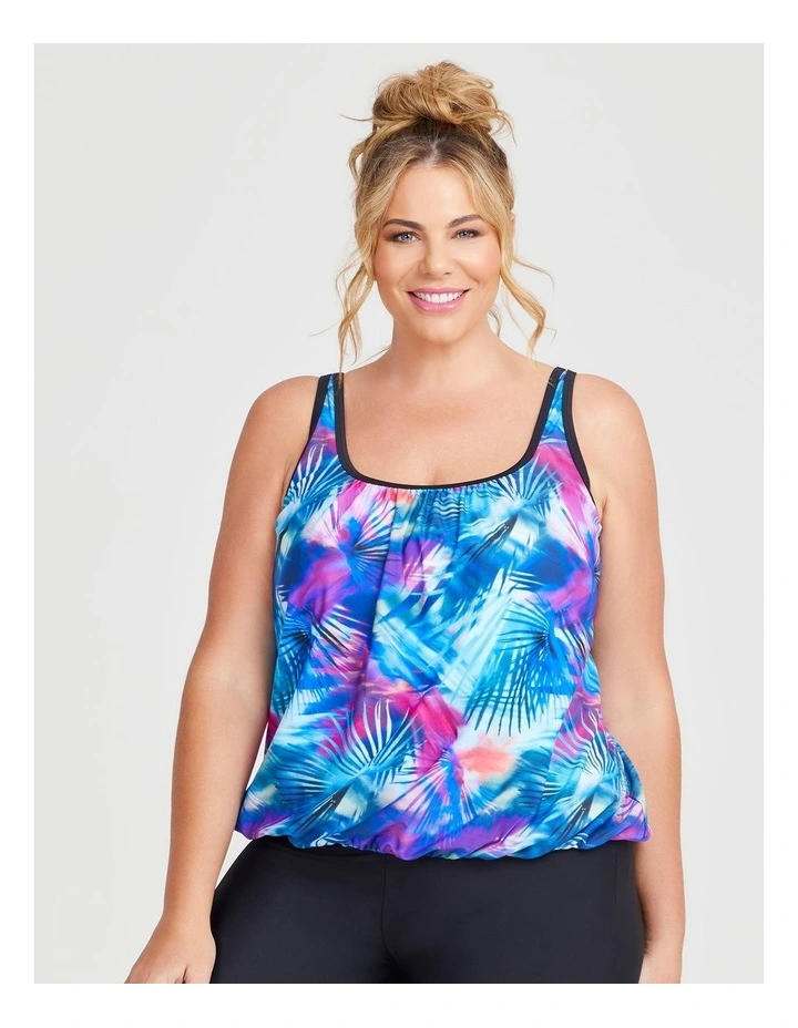 After Glow Bouson Tankini in Print/Black image 1