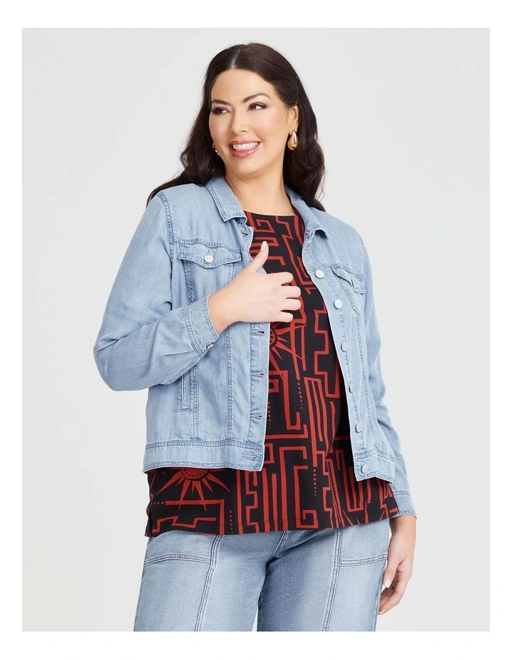 Natural Chambray Jacket in Chambray Blue image 1