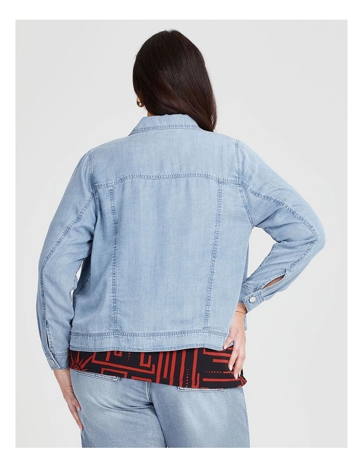 Natural Chambray Jacket in Chambray Blue image 2