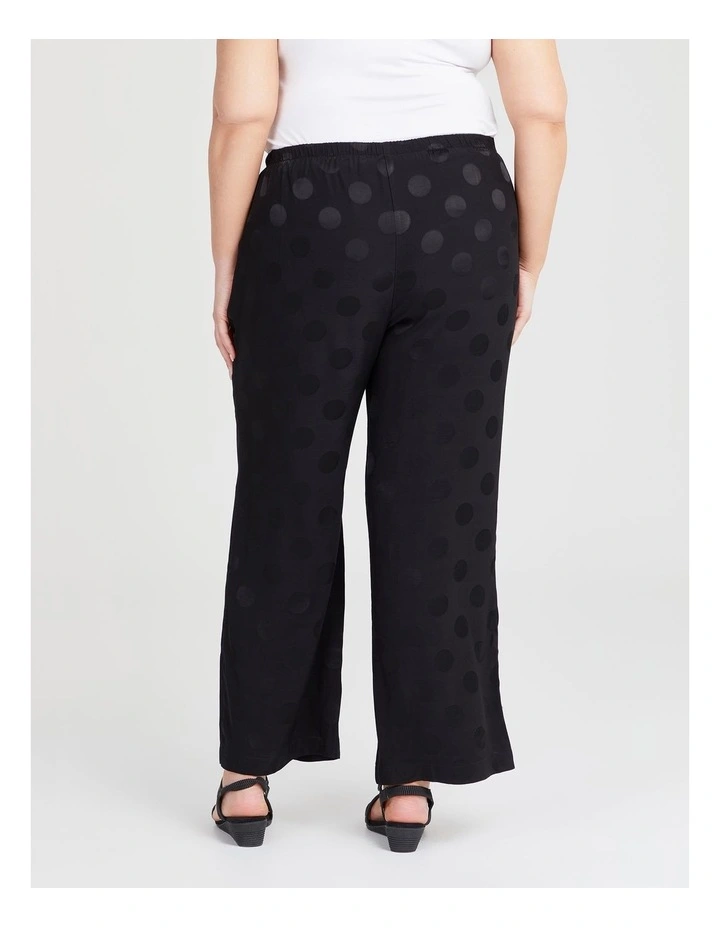 Spot Satin Natural Wide Pant in Black image 2