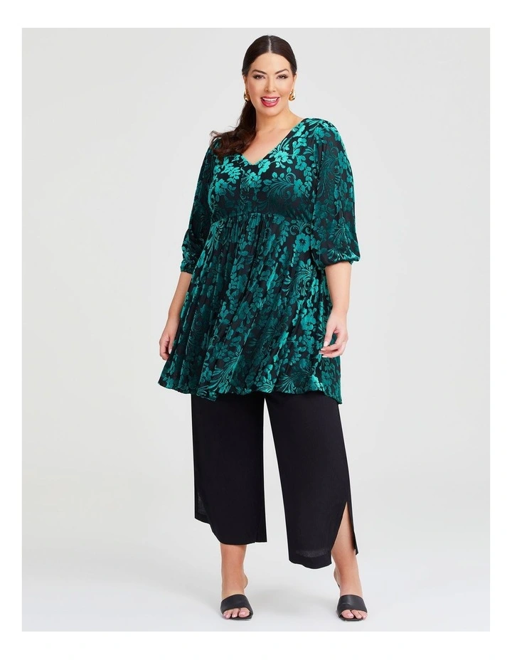 Alice Wide Leg Crinkle Pant in Black image 4