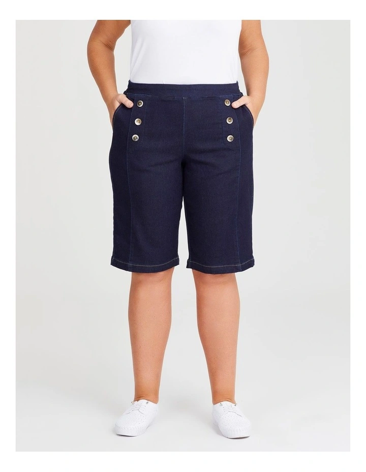 The Sailor Denim Short in Dark Indigo image 1