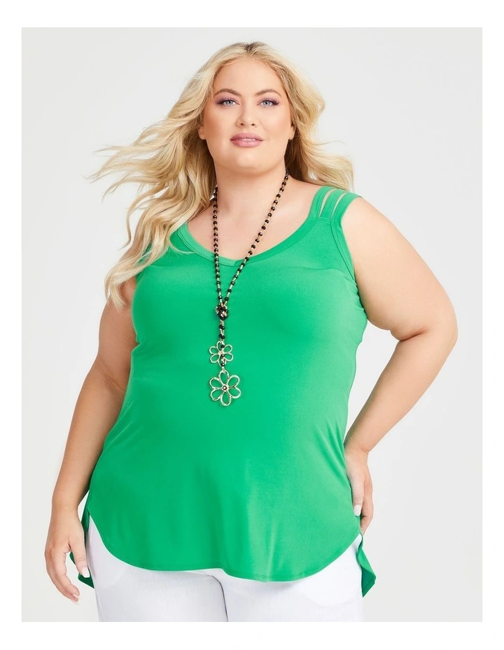Luna Layering Tank in Island Green image 1