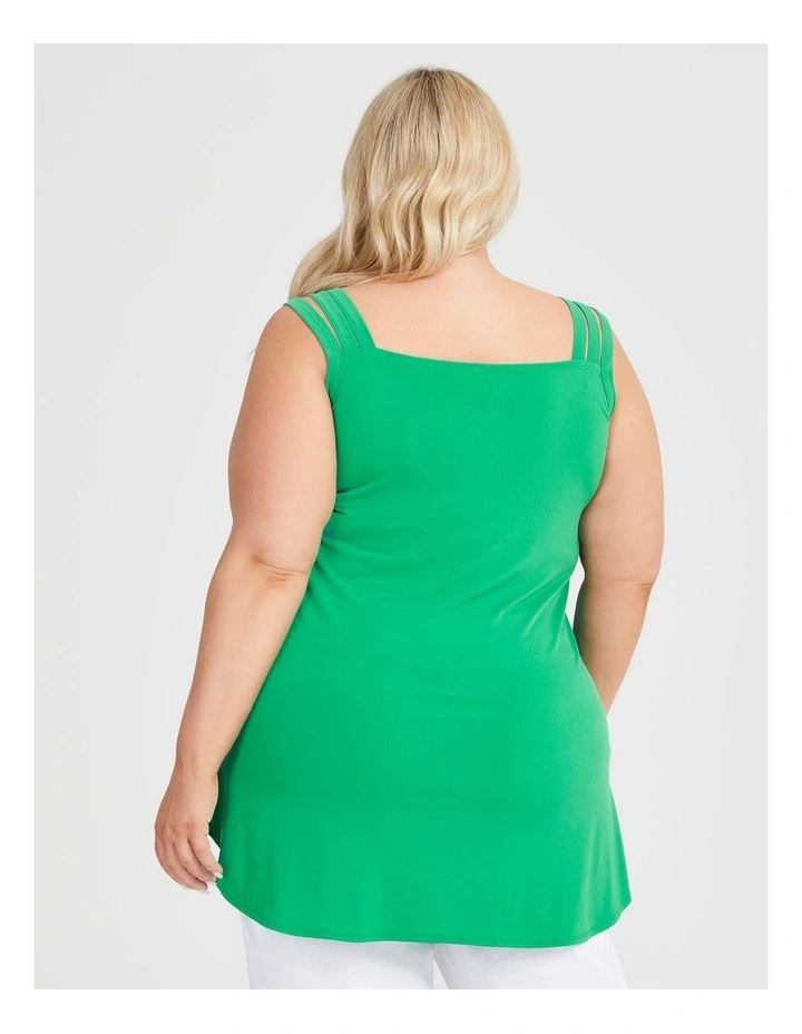 Luna Layering Tank in Island Green image 2