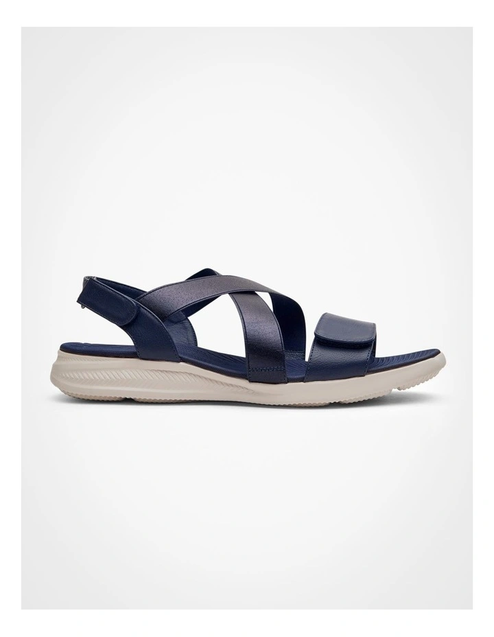 Flex Elastic Comfort Sandal in Navy image 1