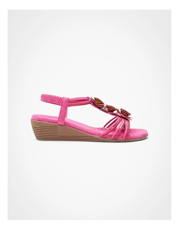 Flower Flex Wedge Sandal in Multi image 1