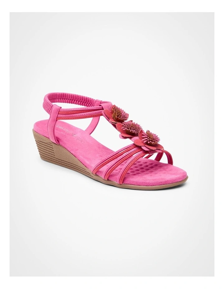 Flower Flex Wedge Sandal in Multi image 2