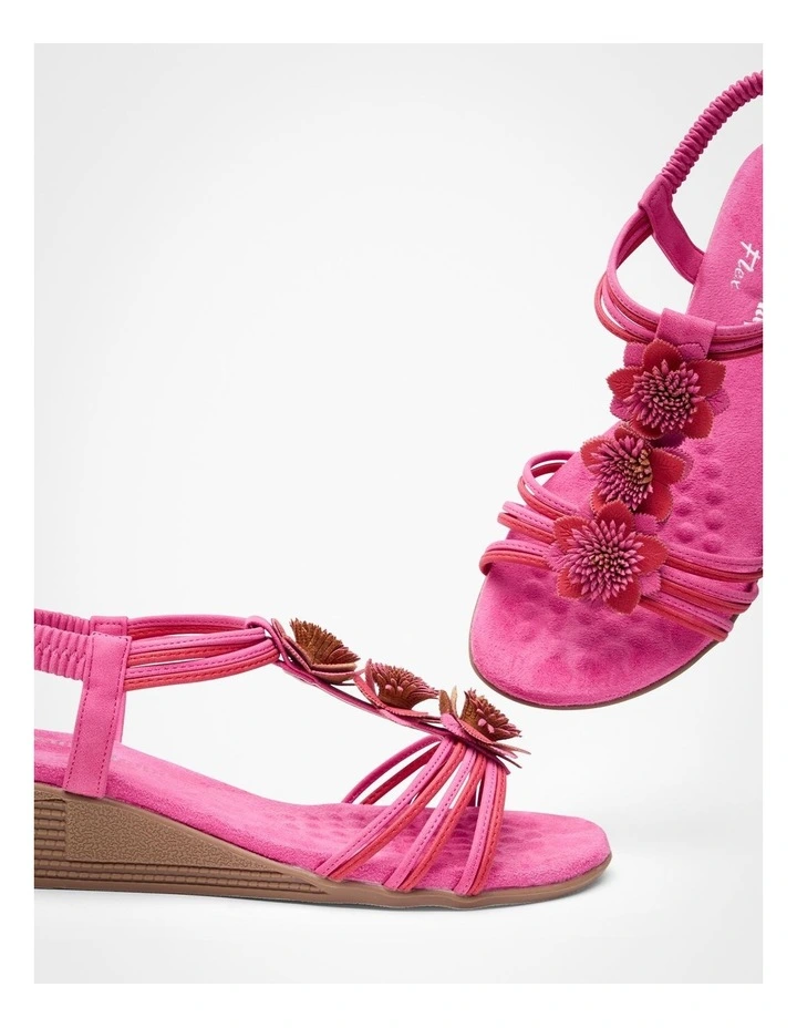 Flower Flex Wedge Sandal in Multi image 5