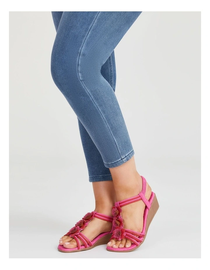 Flower Flex Wedge Sandal in Multi image 6