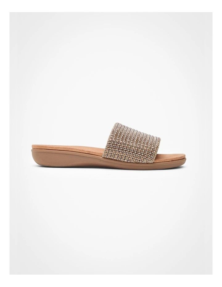 Bling Flex Wedge Slide in Gold image 1