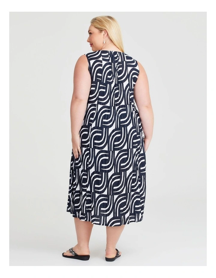 Fiesta Sleeveless Midi Dress in Print image 2