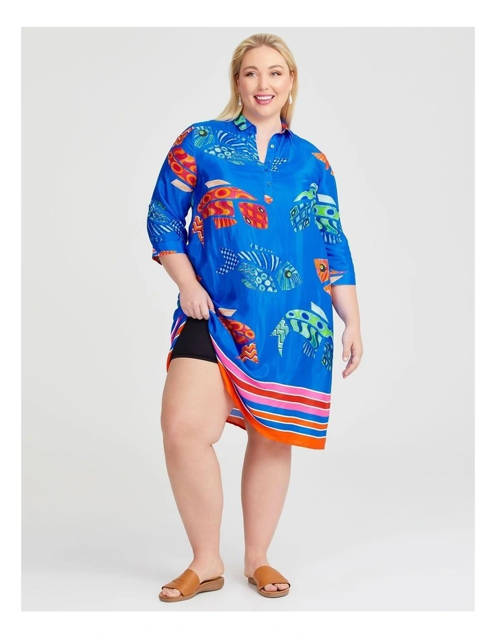 Kerri Natural Dress in Print image 4