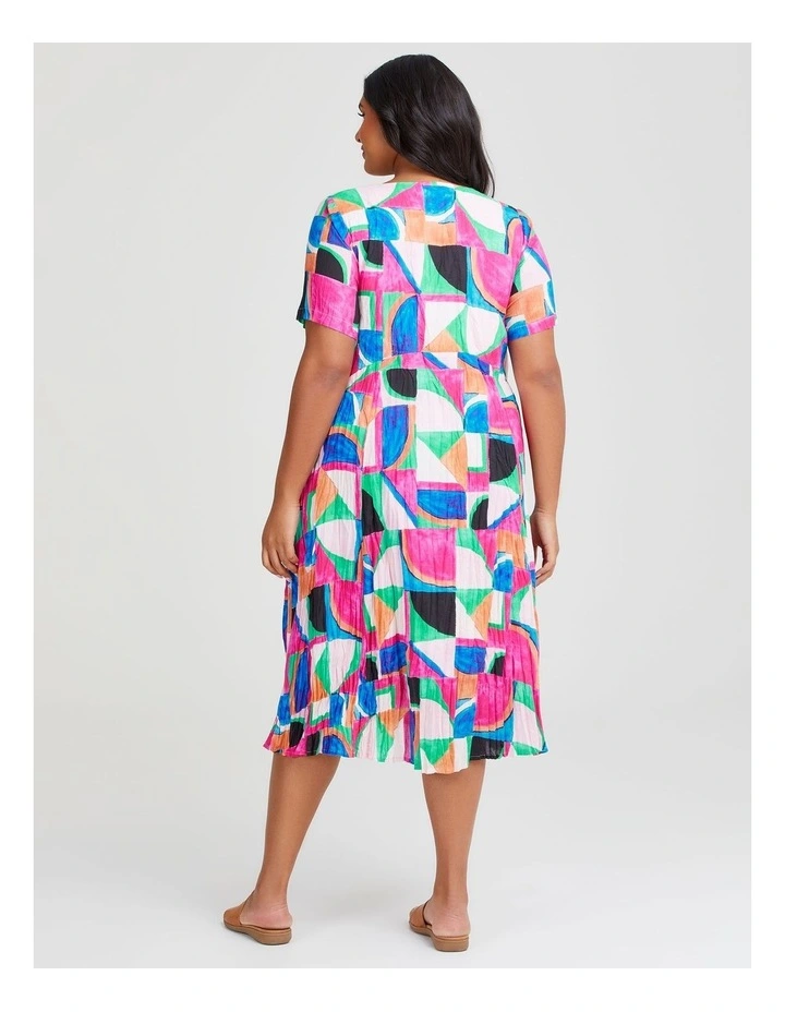 Cotton Gauze Favourite Dress in Geo Print image 2