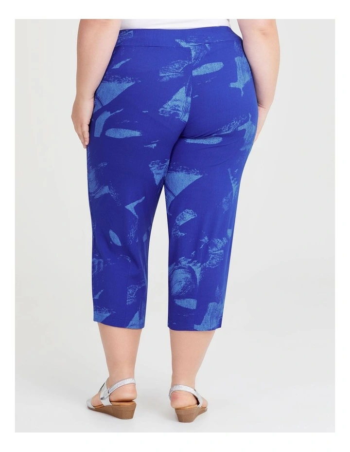Natural Tropical Crop Pant in Print image 2