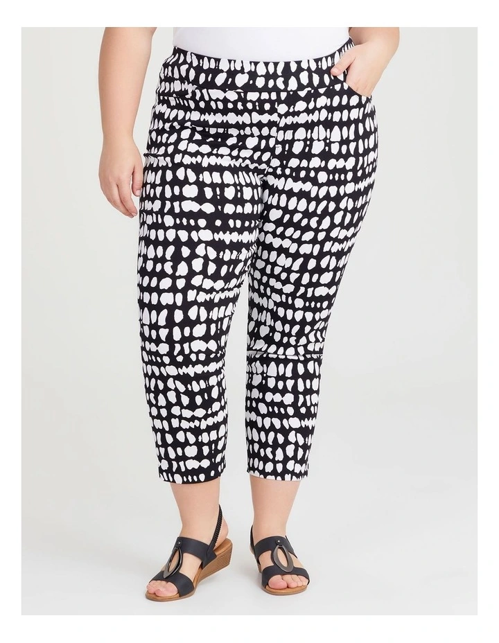 Natural Cala Crop Pant in Print image 1