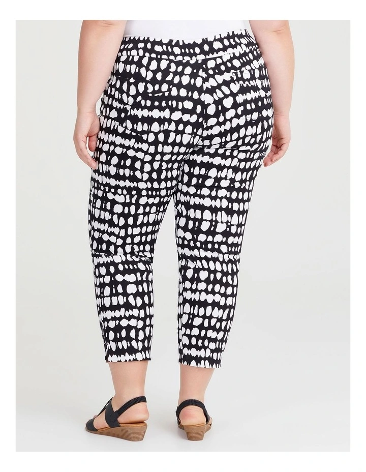 Natural Cala Crop Pant in Print image 2