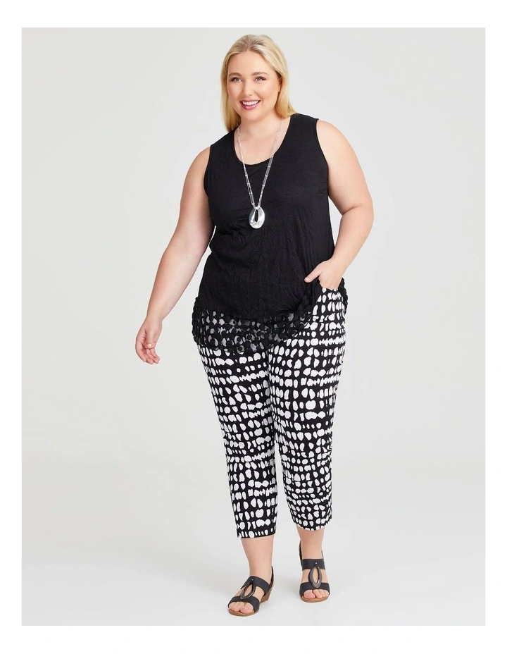 Natural Cala Crop Pant in Print image 3