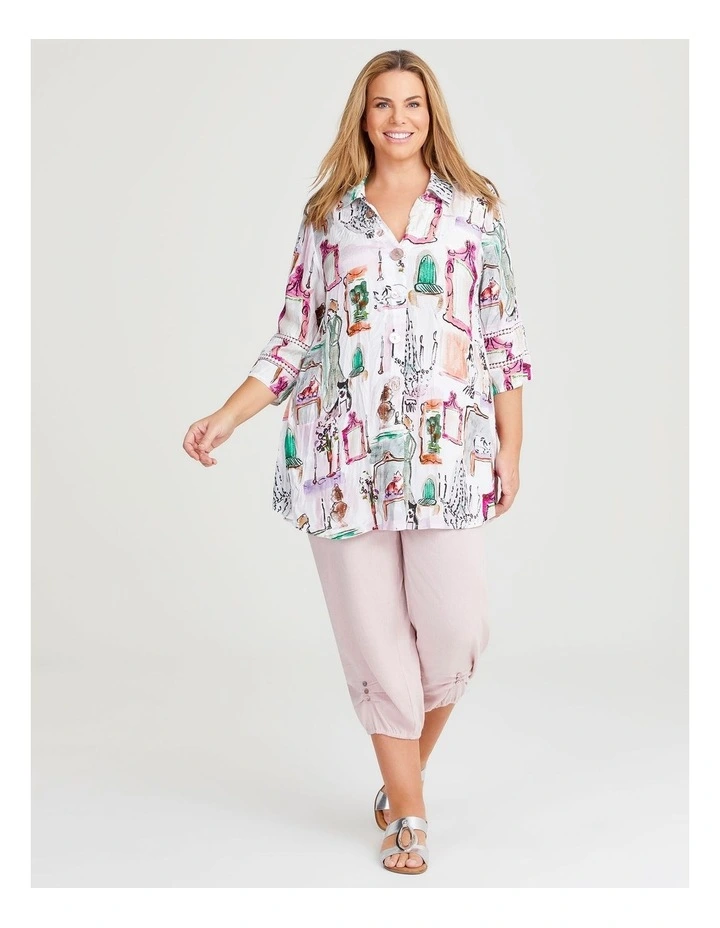 In The Frame Natural Shirt in Print image 3