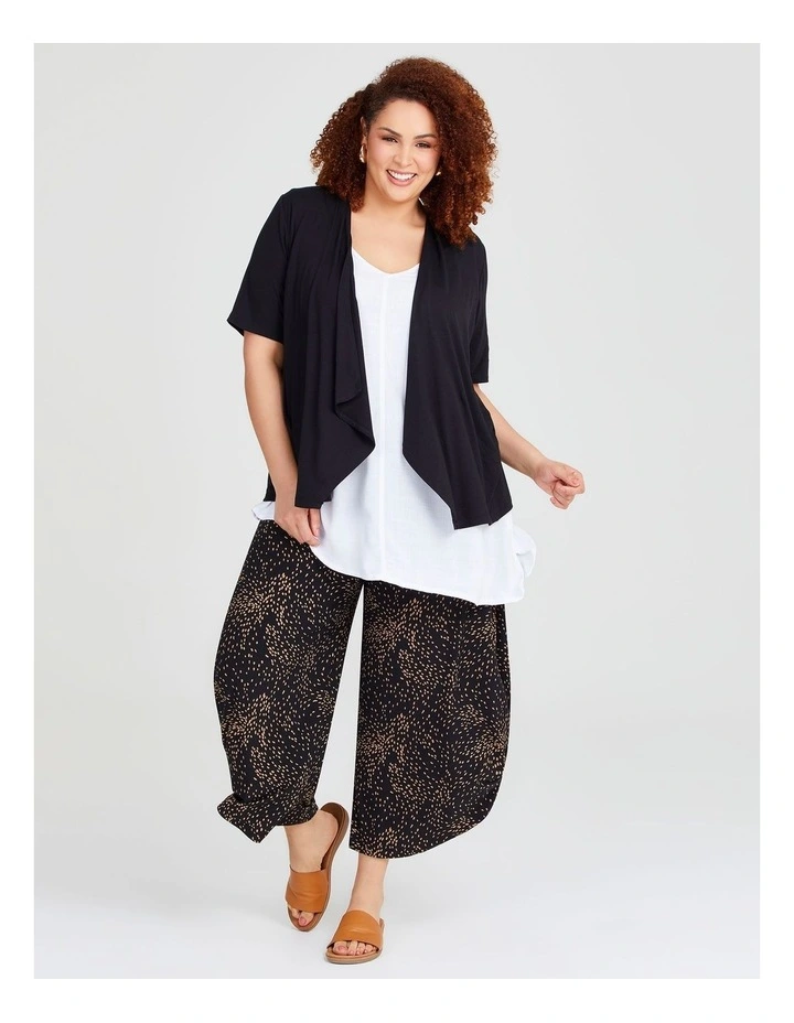 Swing Bamboo Cardigan in Black image 3