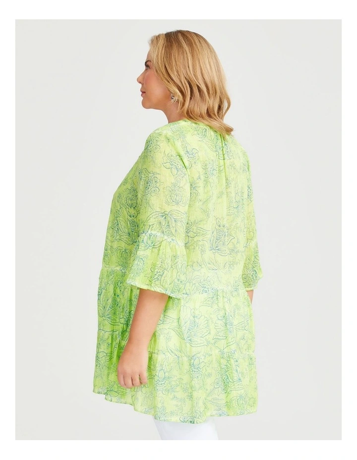 Cotton Pigment Print Tunic in Print image 2