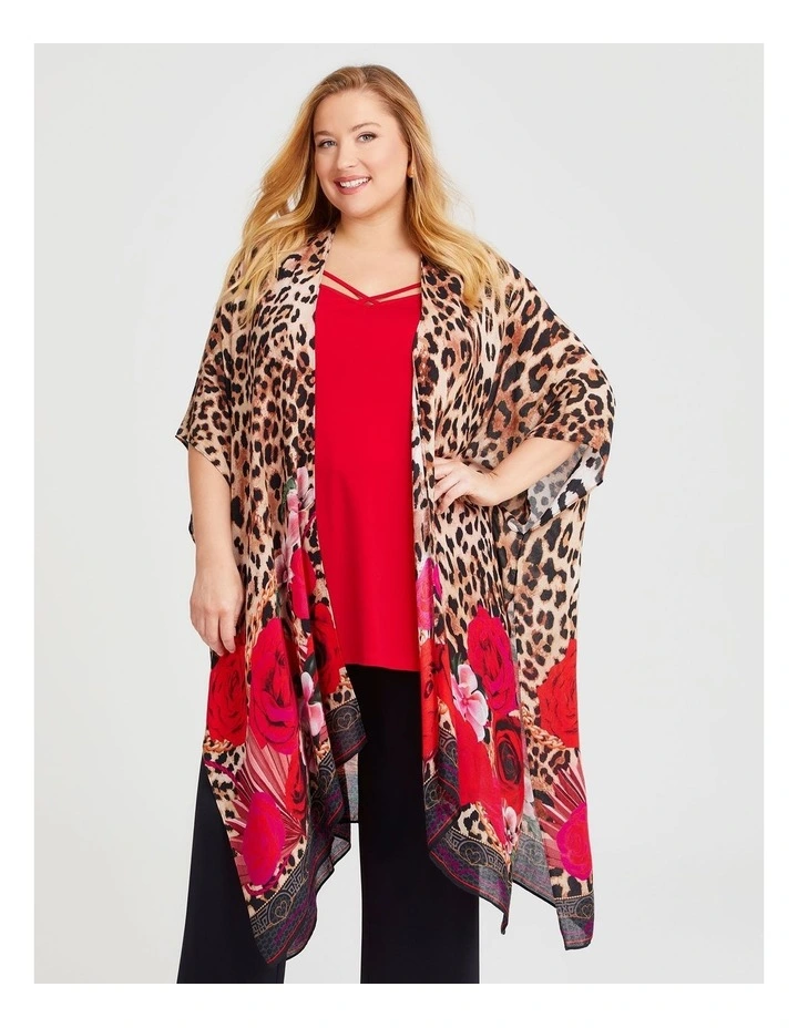 Animal Roses Cape Multi image 1