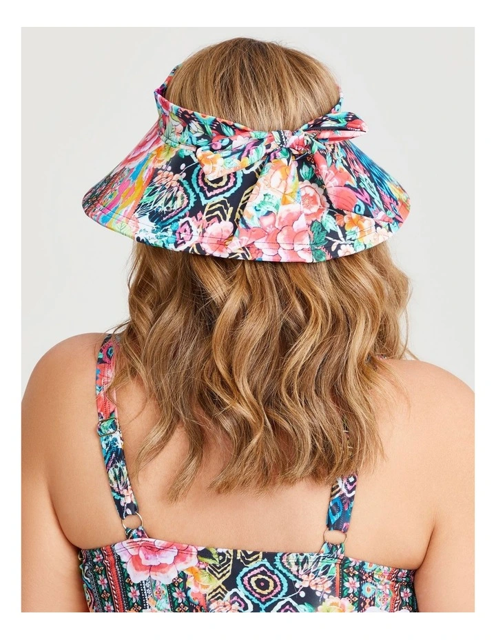 Wide Brim Swim Hat in Multi image 2