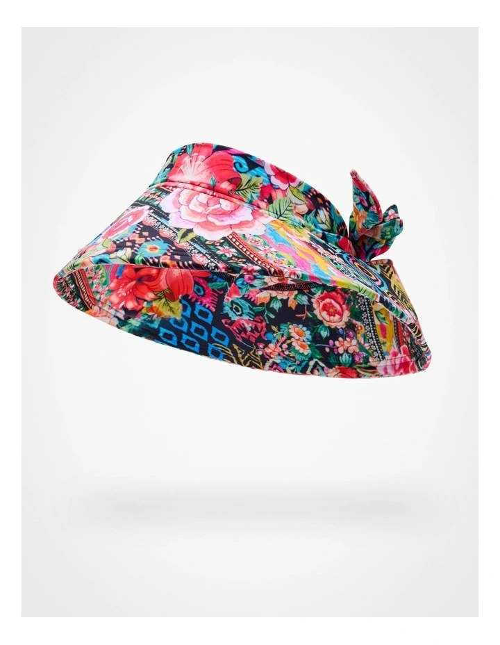 Wide Brim Swim Hat in Multi image 3