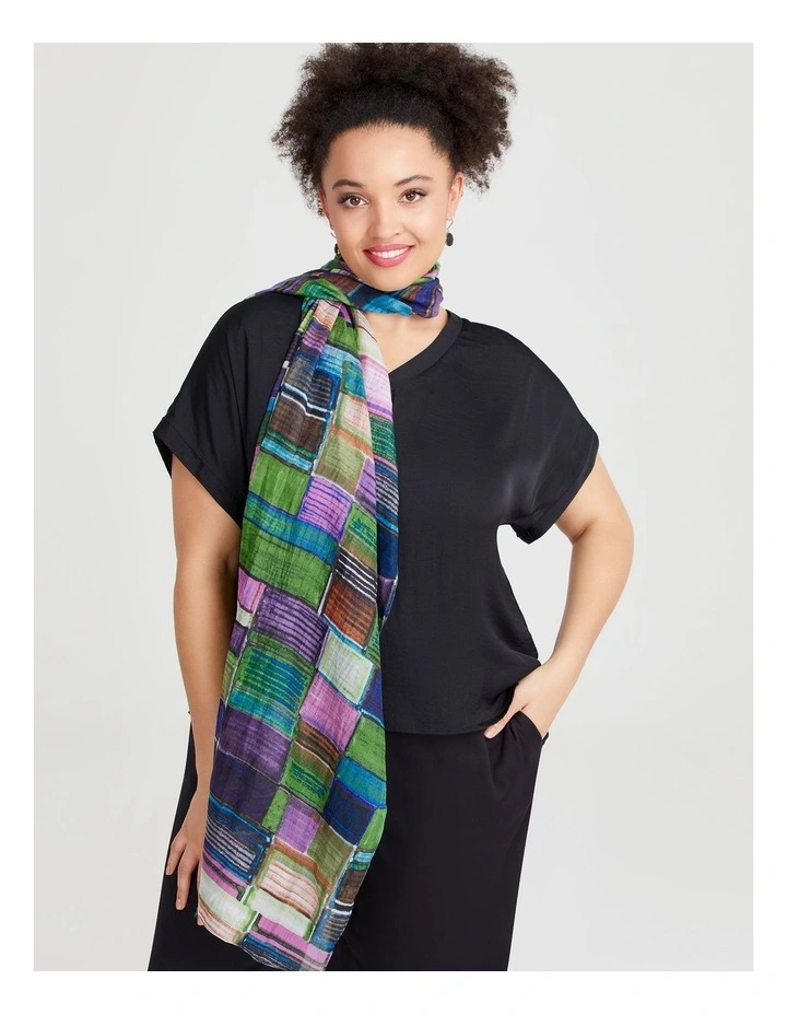 Salsa Silk Scarf in Multi image 2