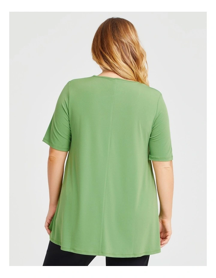 Strive Scoop Neck Top in Verde Green image 2