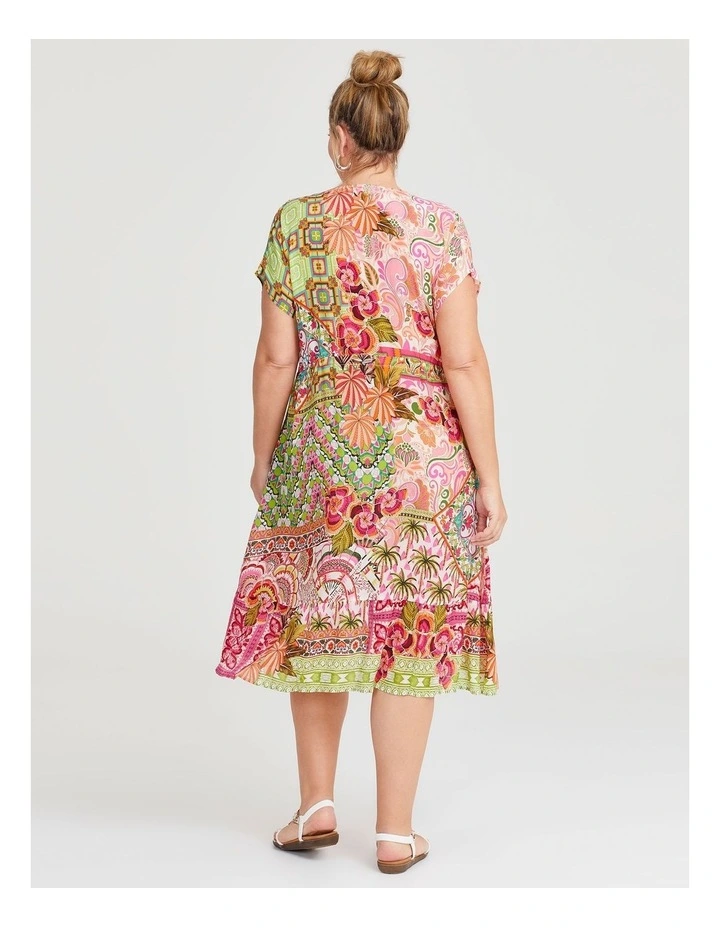 Natural Cabo Paradise Dress in Multi image 2