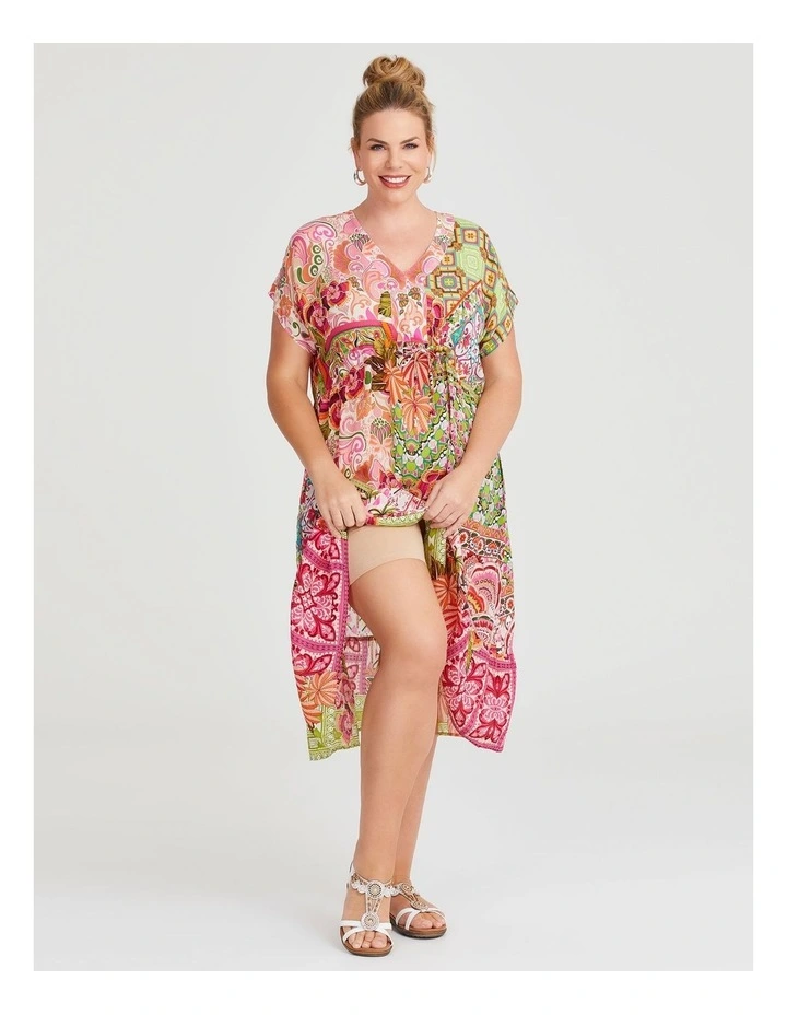 Natural Cabo Paradise Dress in Multi image 4